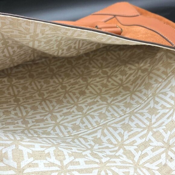 INDIA HICKS Gorgeous Leather and Suede Satchel  Bag - Picture 12 of 12